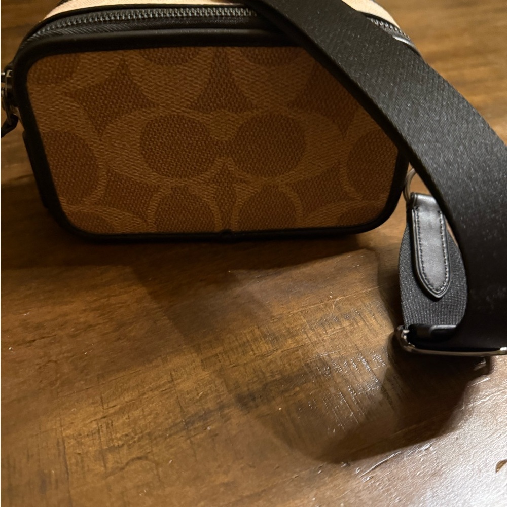 Coach Tan and Black Men's Bag - Perfect every day bag.